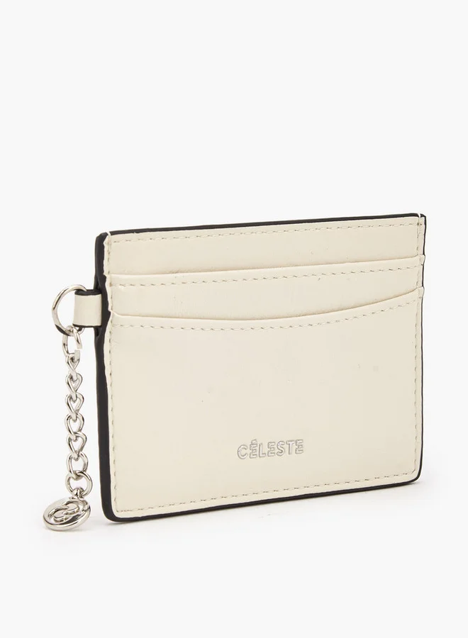 Celeste Solid Card Holder With Charm